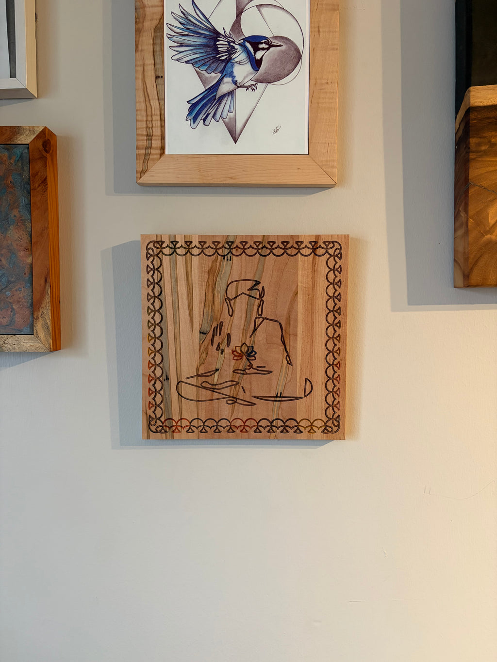 No Mud, No Lotus - Ambrosia Maple Buddha Engraving - Handcrafted Wood Decor