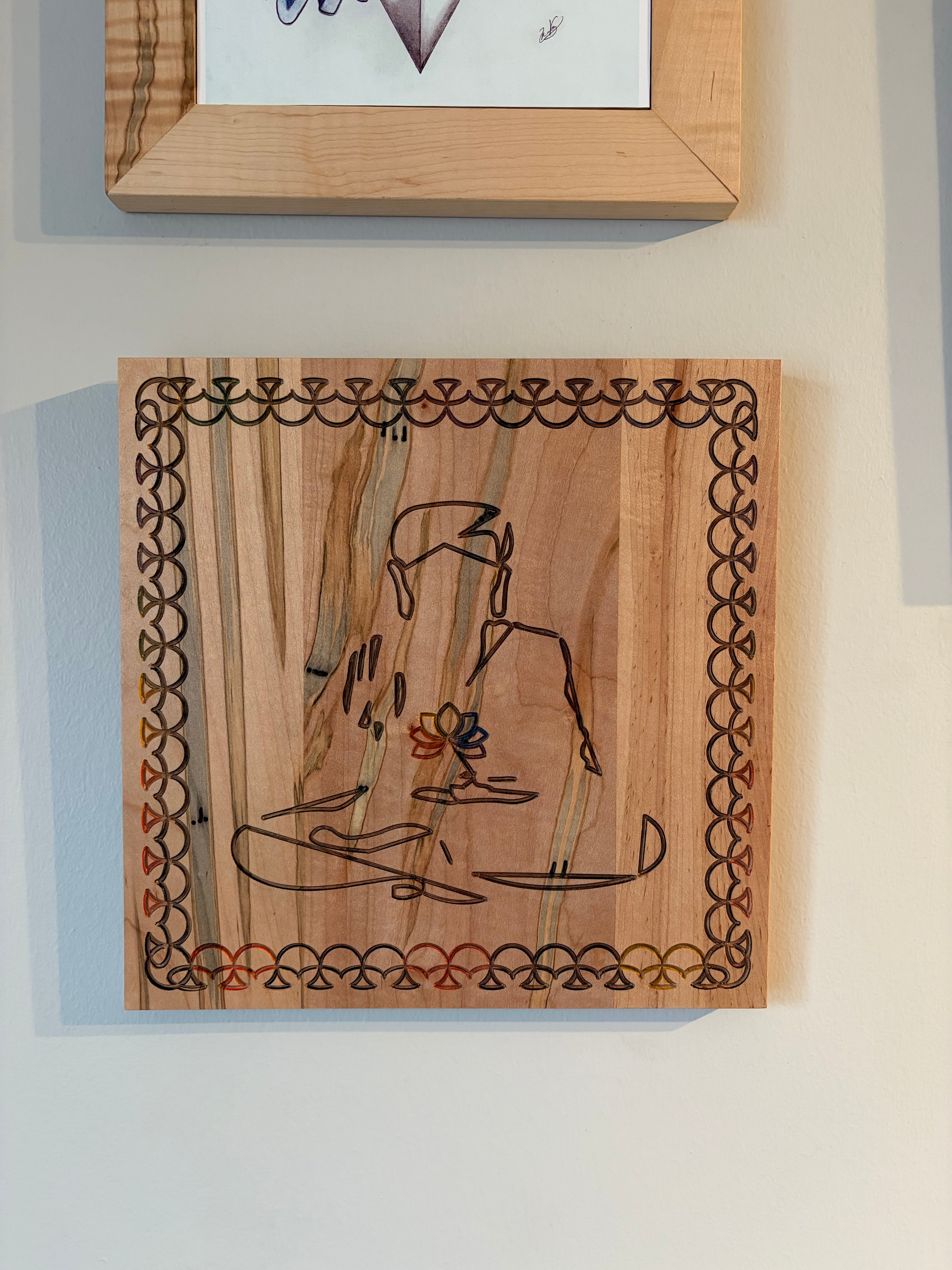 No Mud, No Lotus - Ambrosia Maple Buddha Engraving - Handcrafted Wood Decor