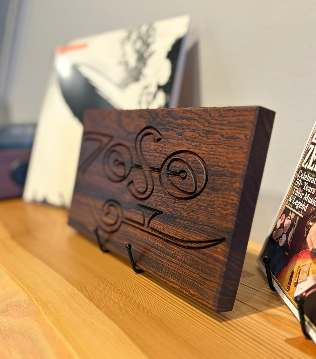 Led Zeppelin Inspired "ZOSO" Engraved Plaque