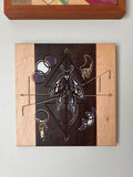 Life in Death | Original Celestial Moth Artwork on Katalox & Birdseye Maple