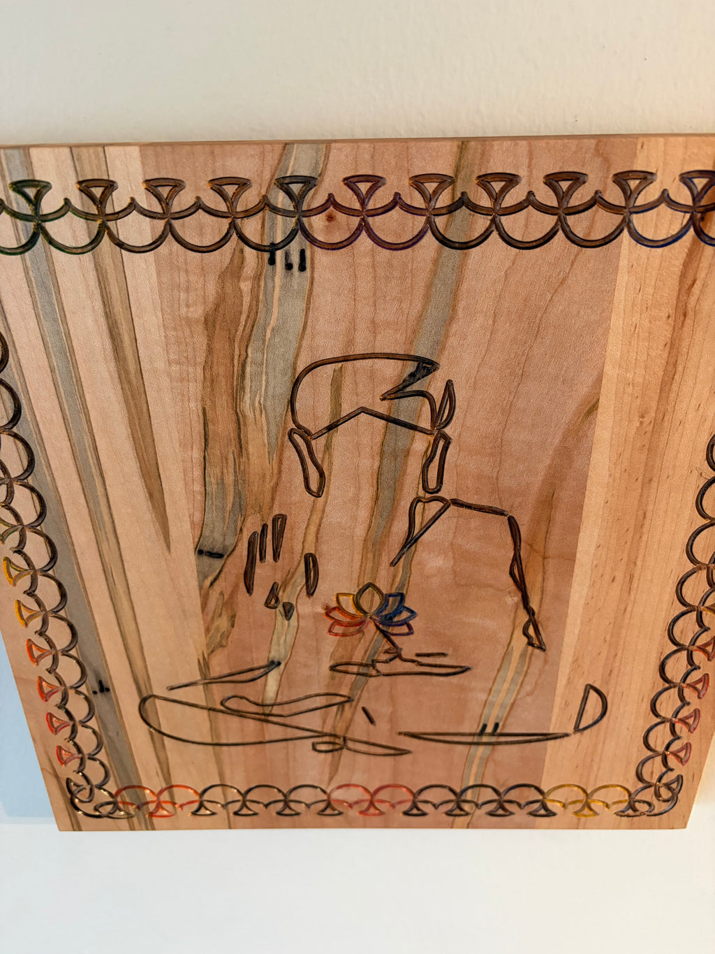 No Mud, No Lotus - Ambrosia Maple Buddha Engraving - Handcrafted Wood Decor