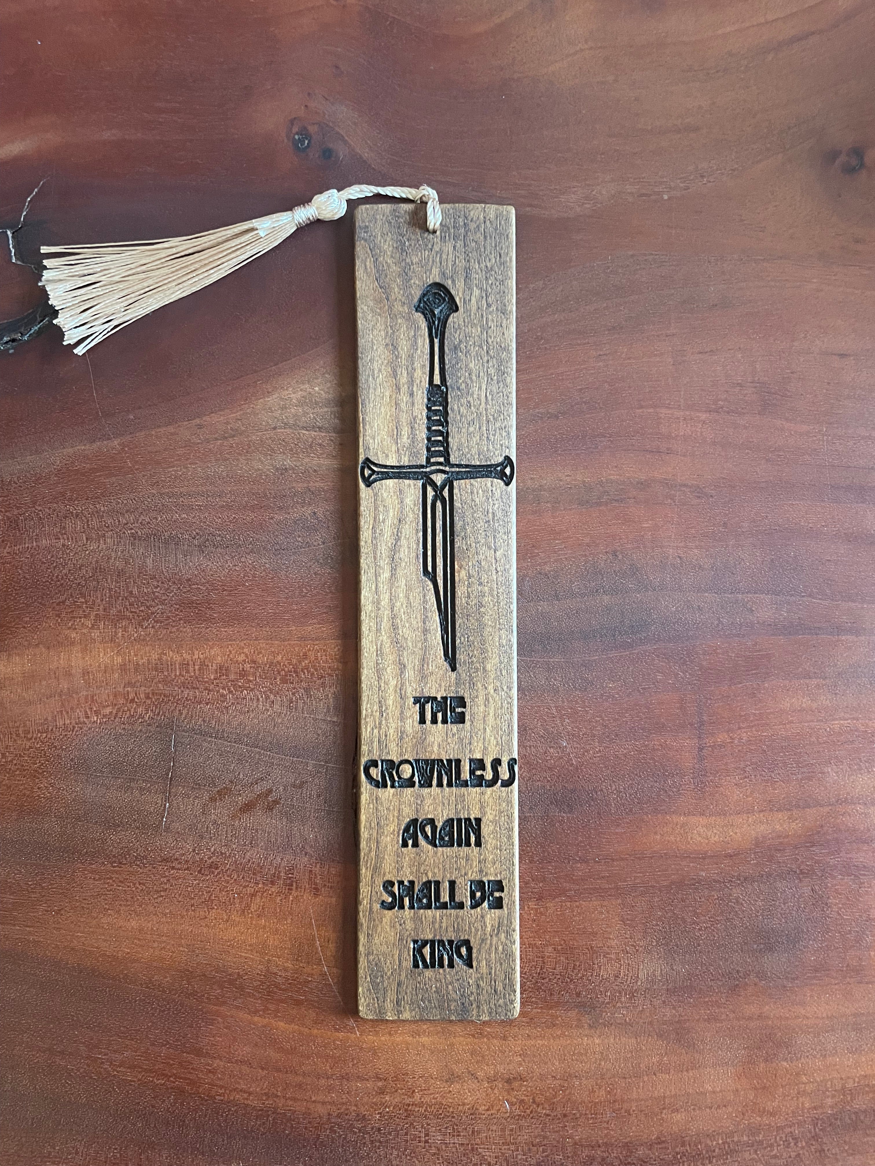The Lord of the Rings Inspired Wooden Bookmark Collection