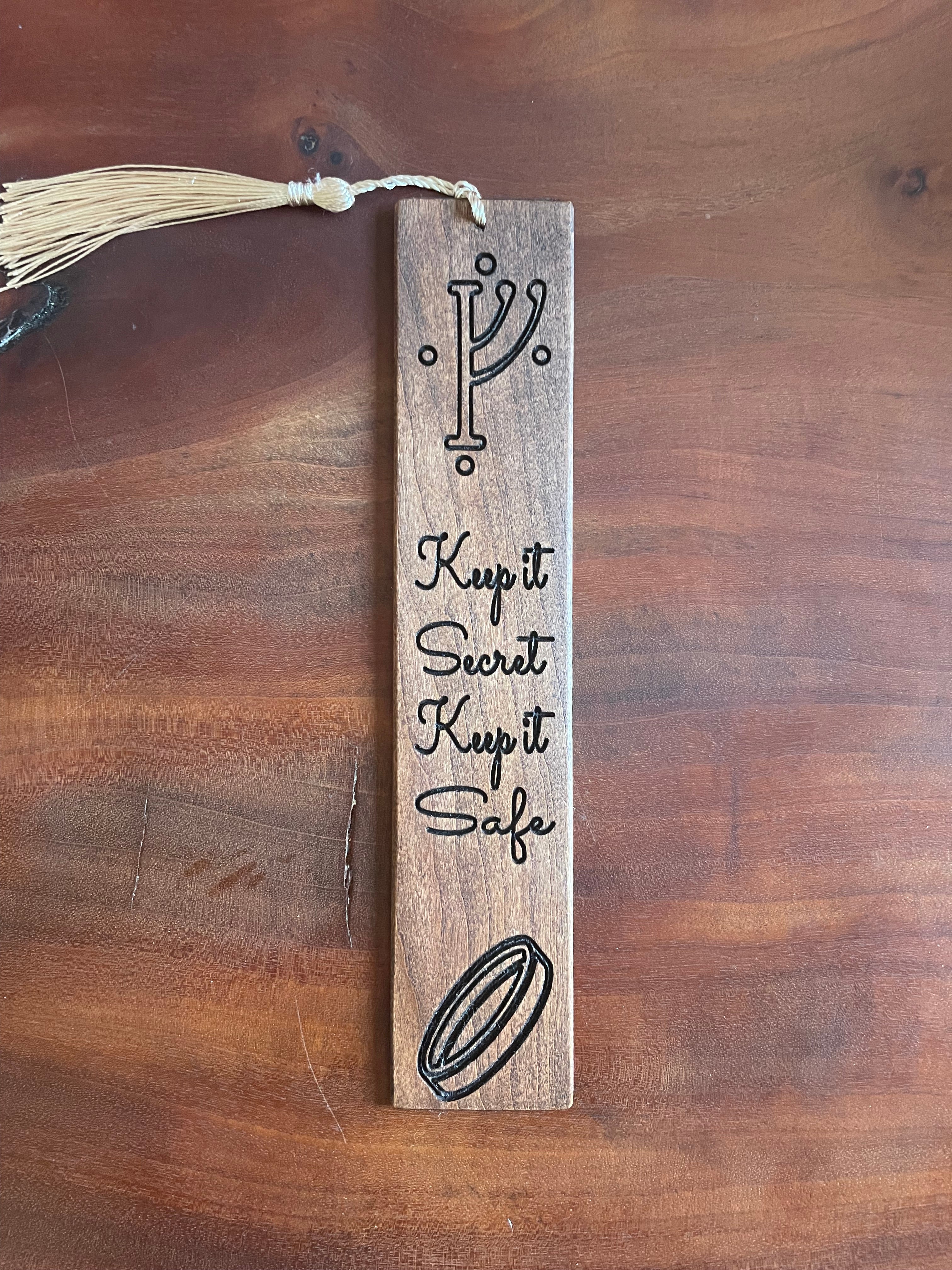 The Lord of the Rings Inspired Wooden Bookmark Collection