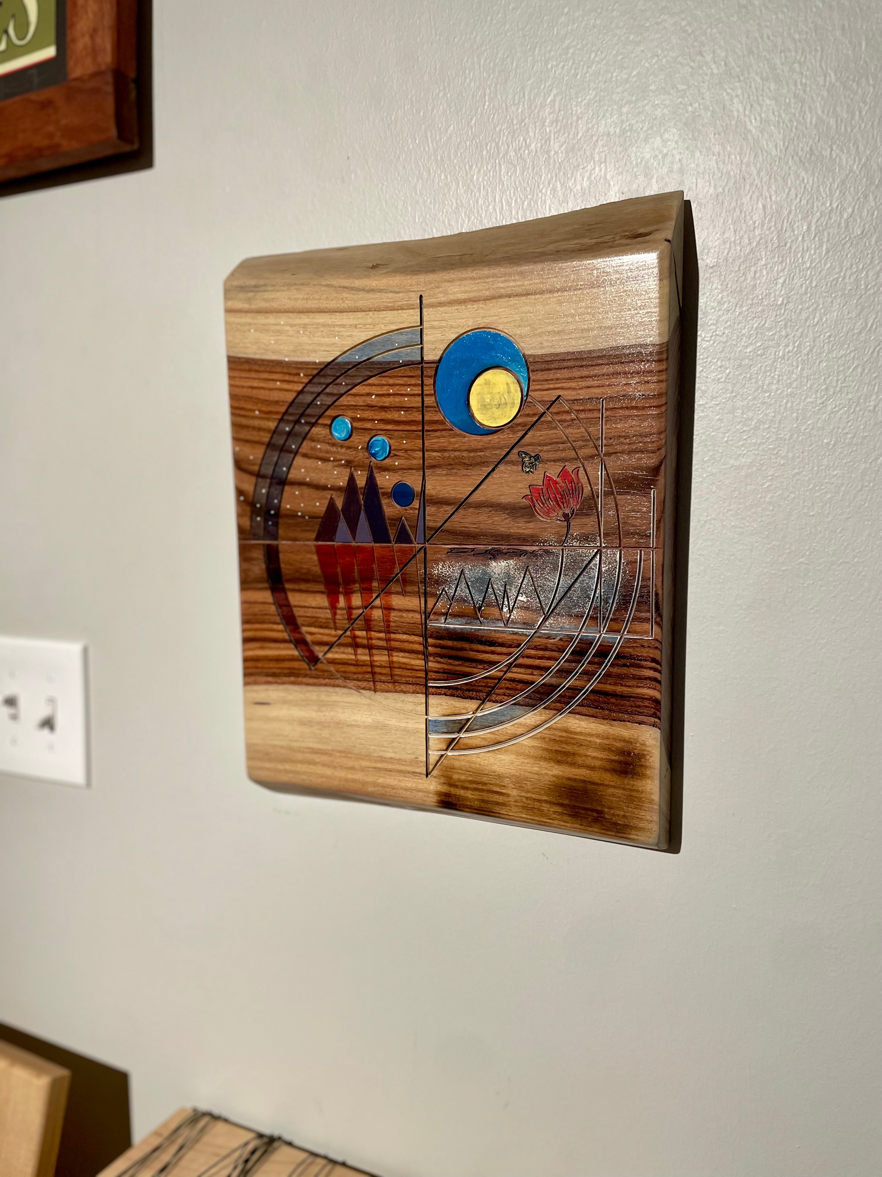 A Promise – Hand-Painted & Engraved Bolivian Rosewood Wall Art | Inspirational Wood Art