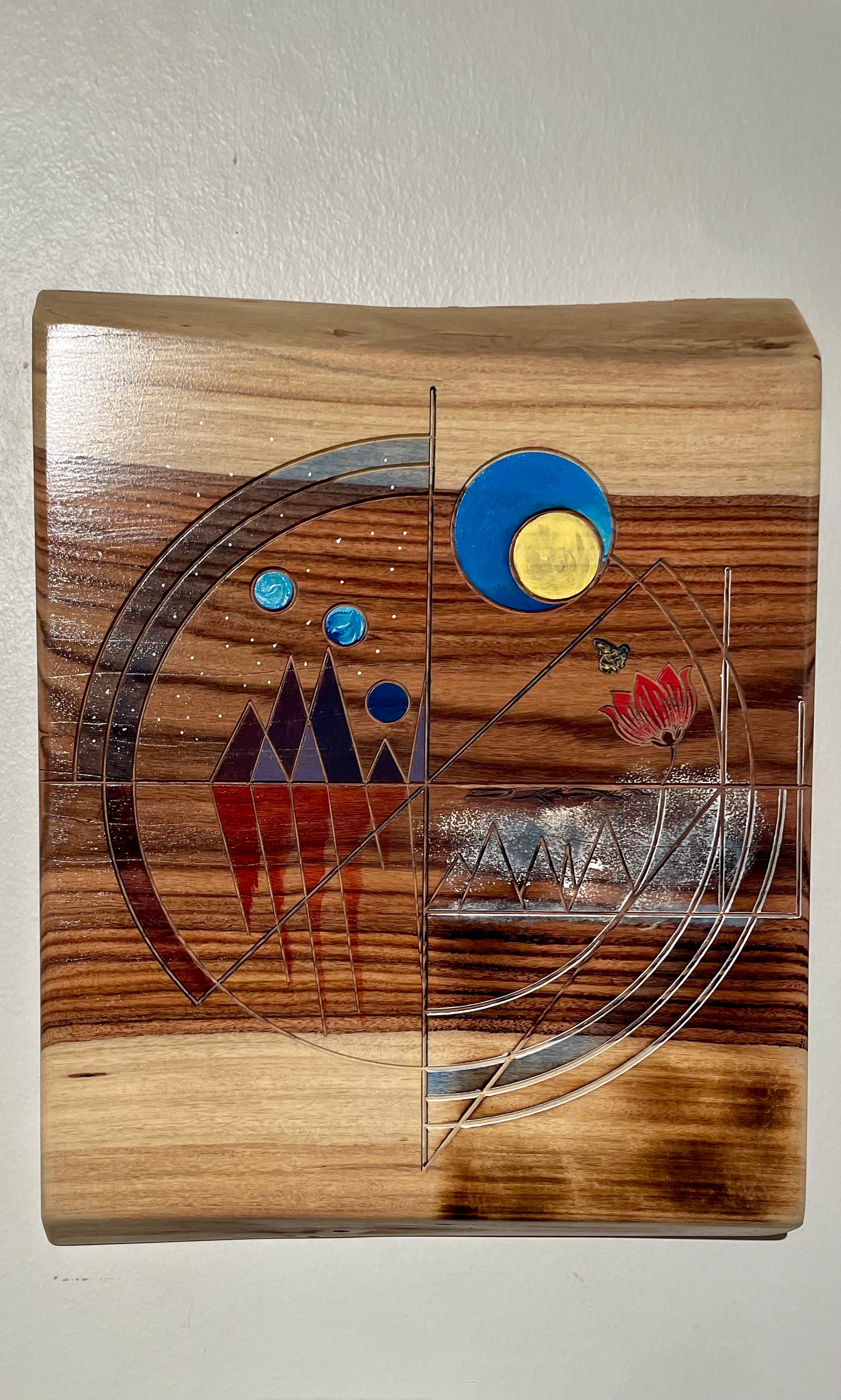 A Promise – Hand-Painted & Engraved Bolivian Rosewood Wall Art | Inspirational Wood Art