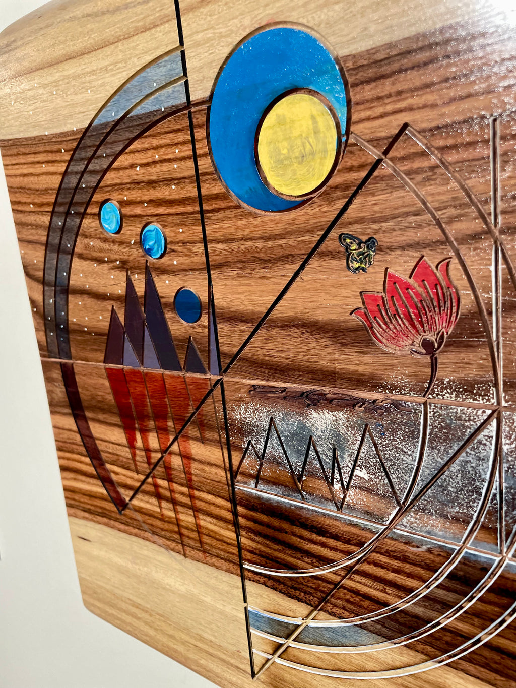 A Promise – Hand-Painted & Engraved Bolivian Rosewood Wall Art | Inspirational Wood Art