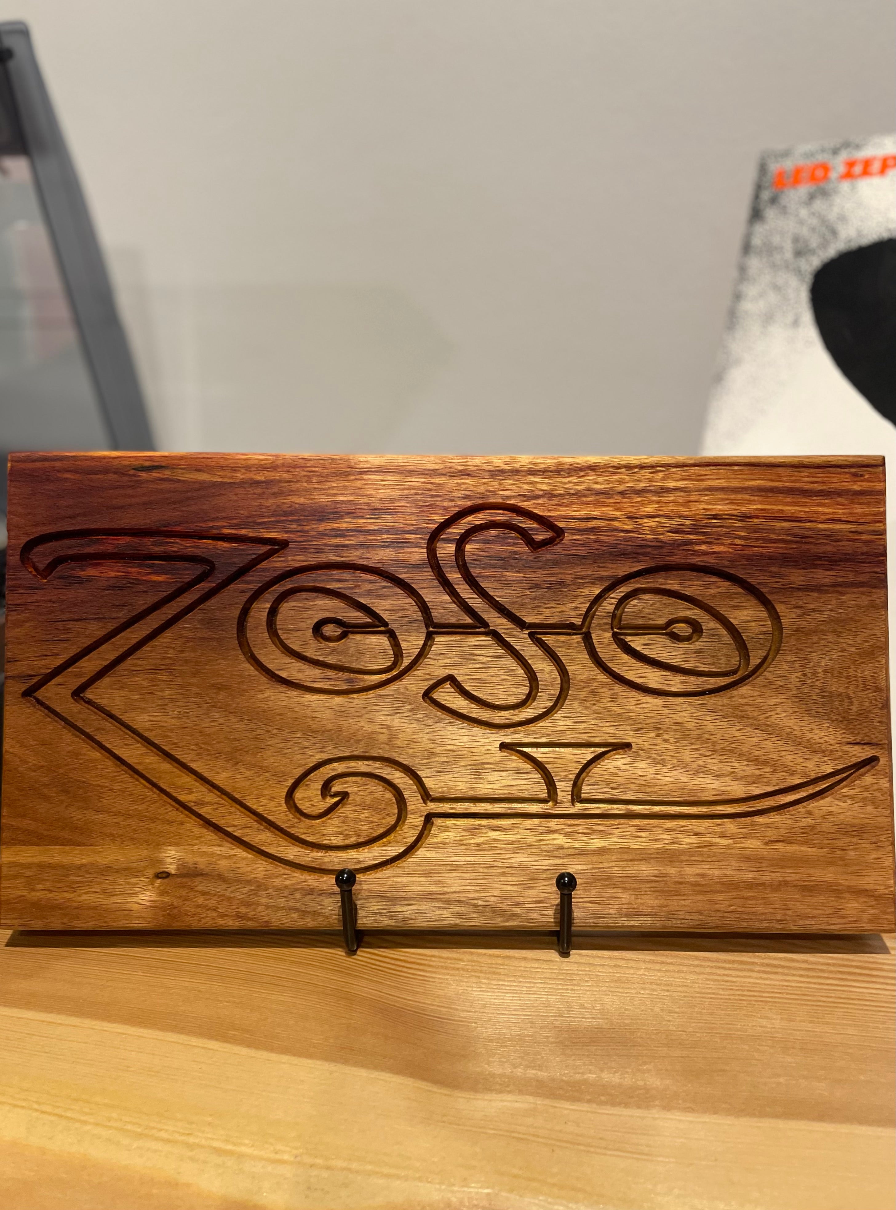 Led Zeppelin Inspired "ZOSO" Engraved Plaque