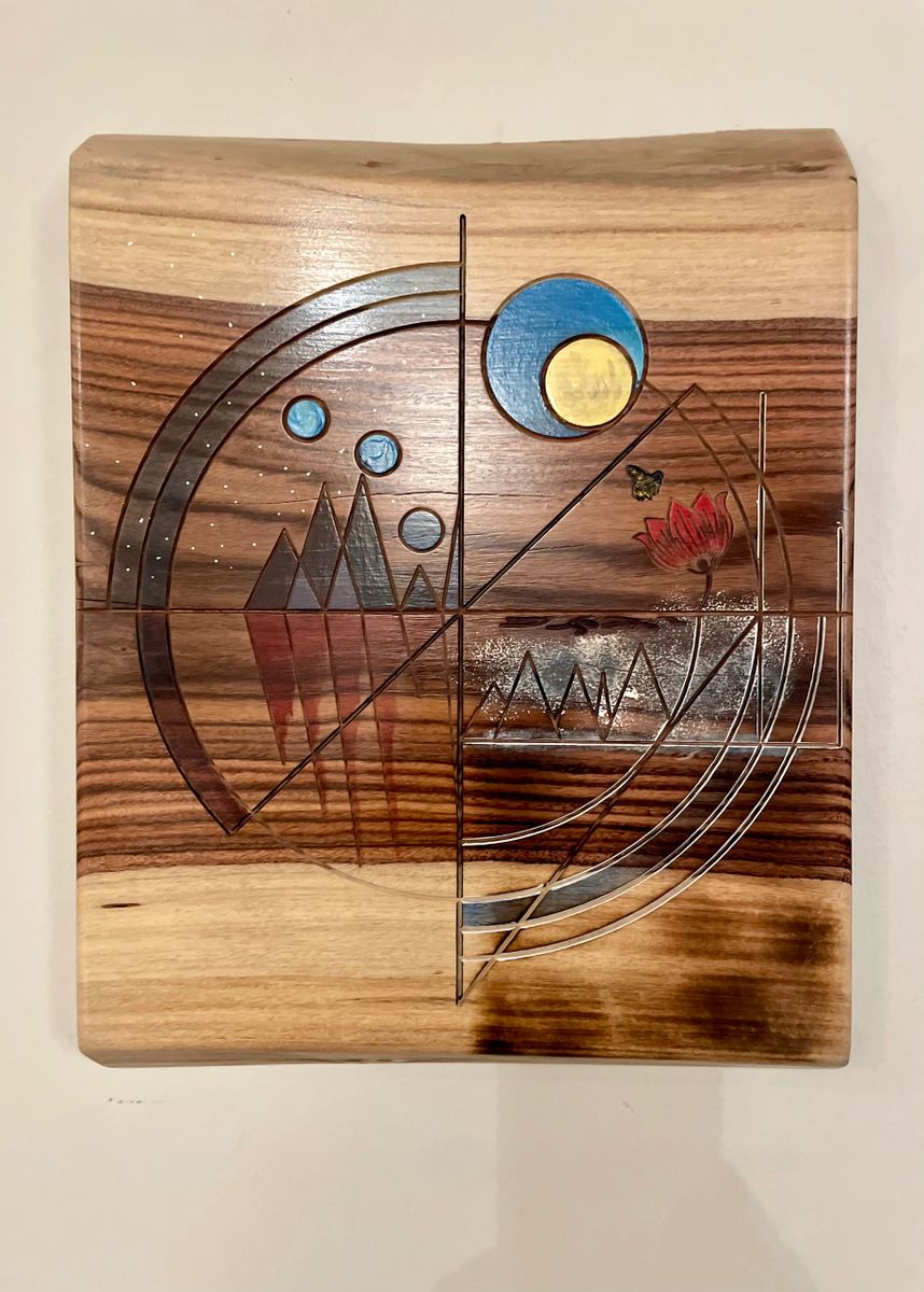 A Promise – Hand-Painted & Engraved Bolivian Rosewood Wall Art | Inspirational Wood Art