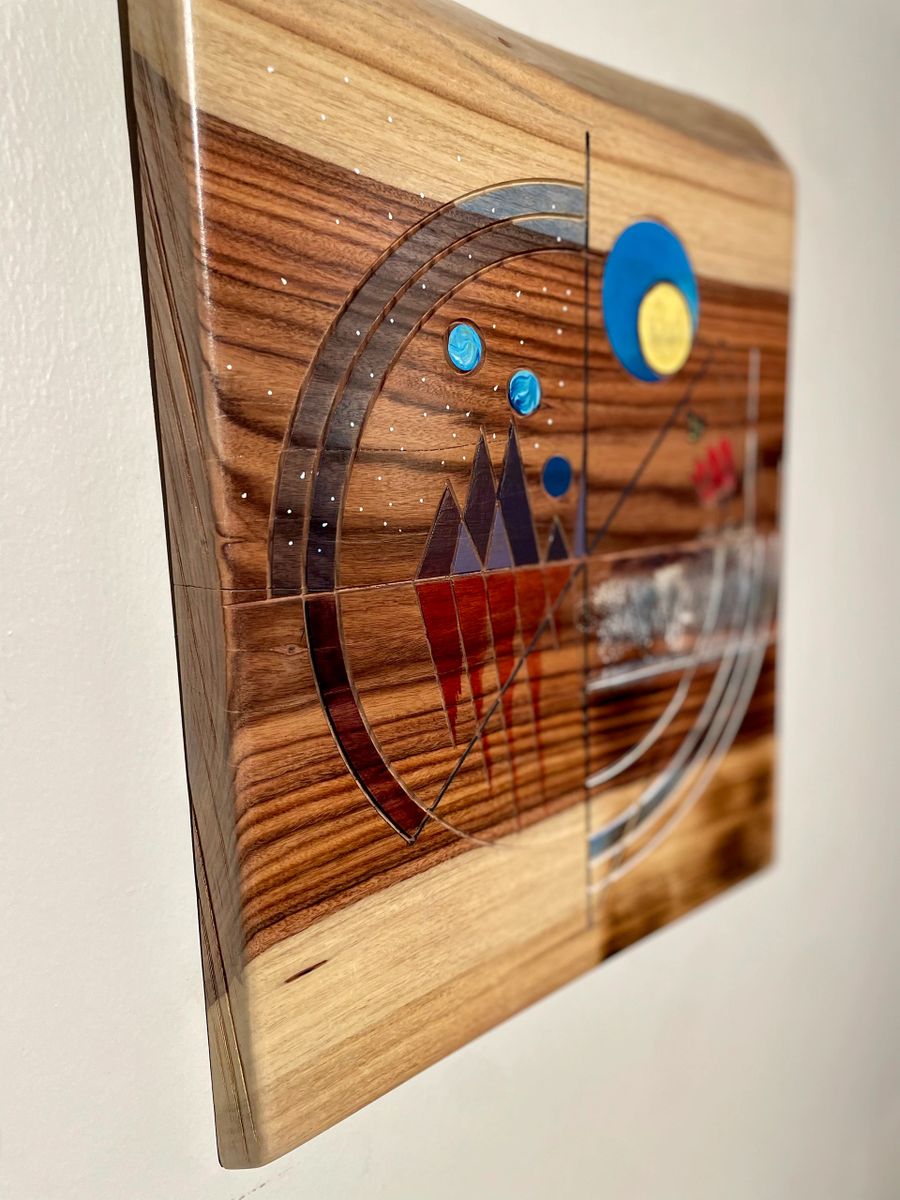 A Promise – Hand-Painted & Engraved Bolivian Rosewood Wall Art | Inspirational Wood Art