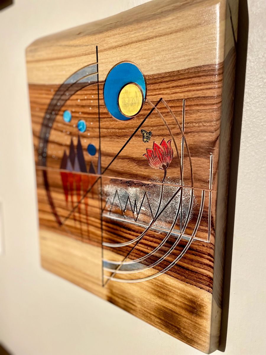 A Promise – Hand-Painted & Engraved Bolivian Rosewood Wall Art | Inspirational Wood Art