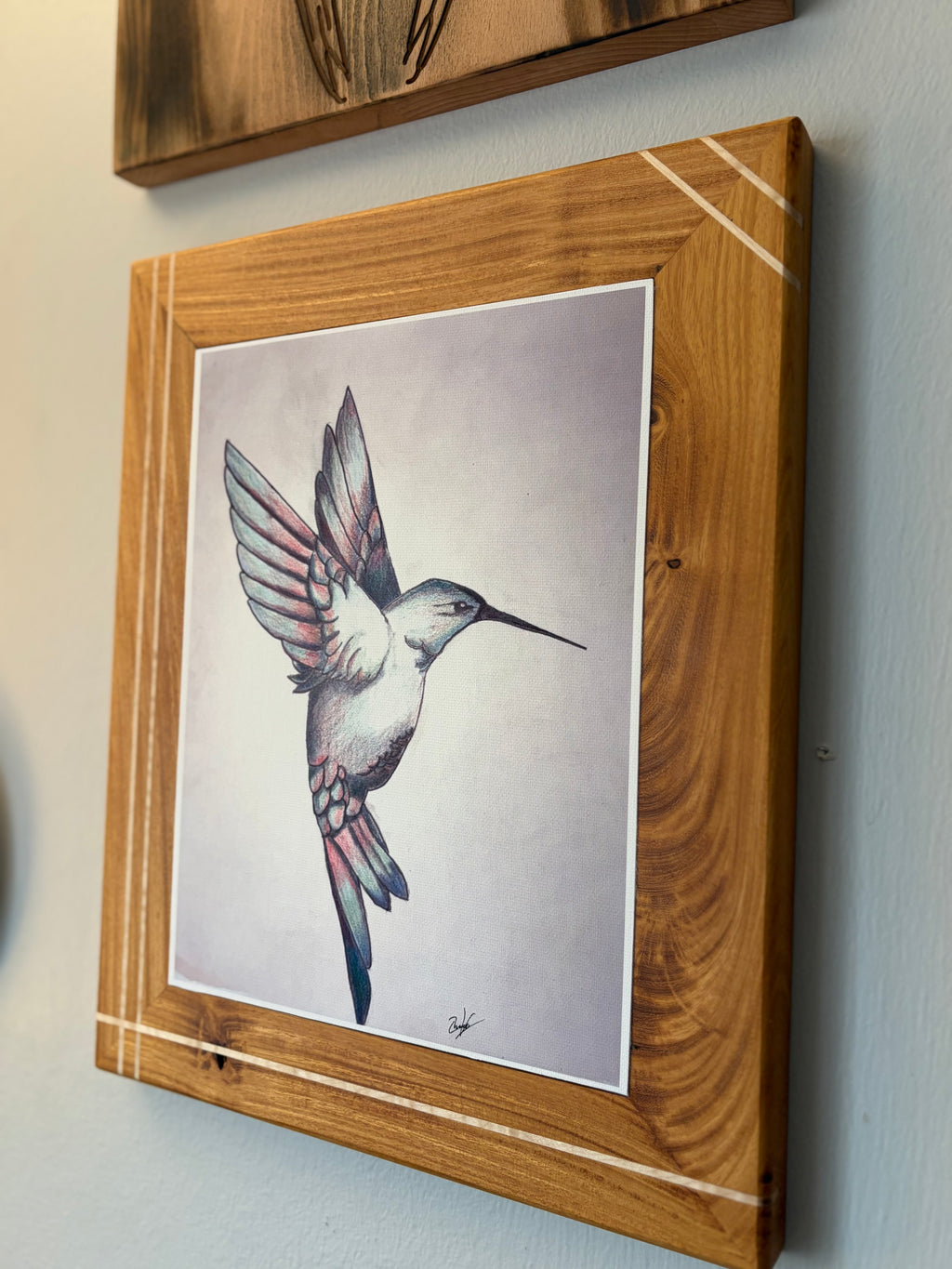 Custom Framed Hummingbird Canvas Print