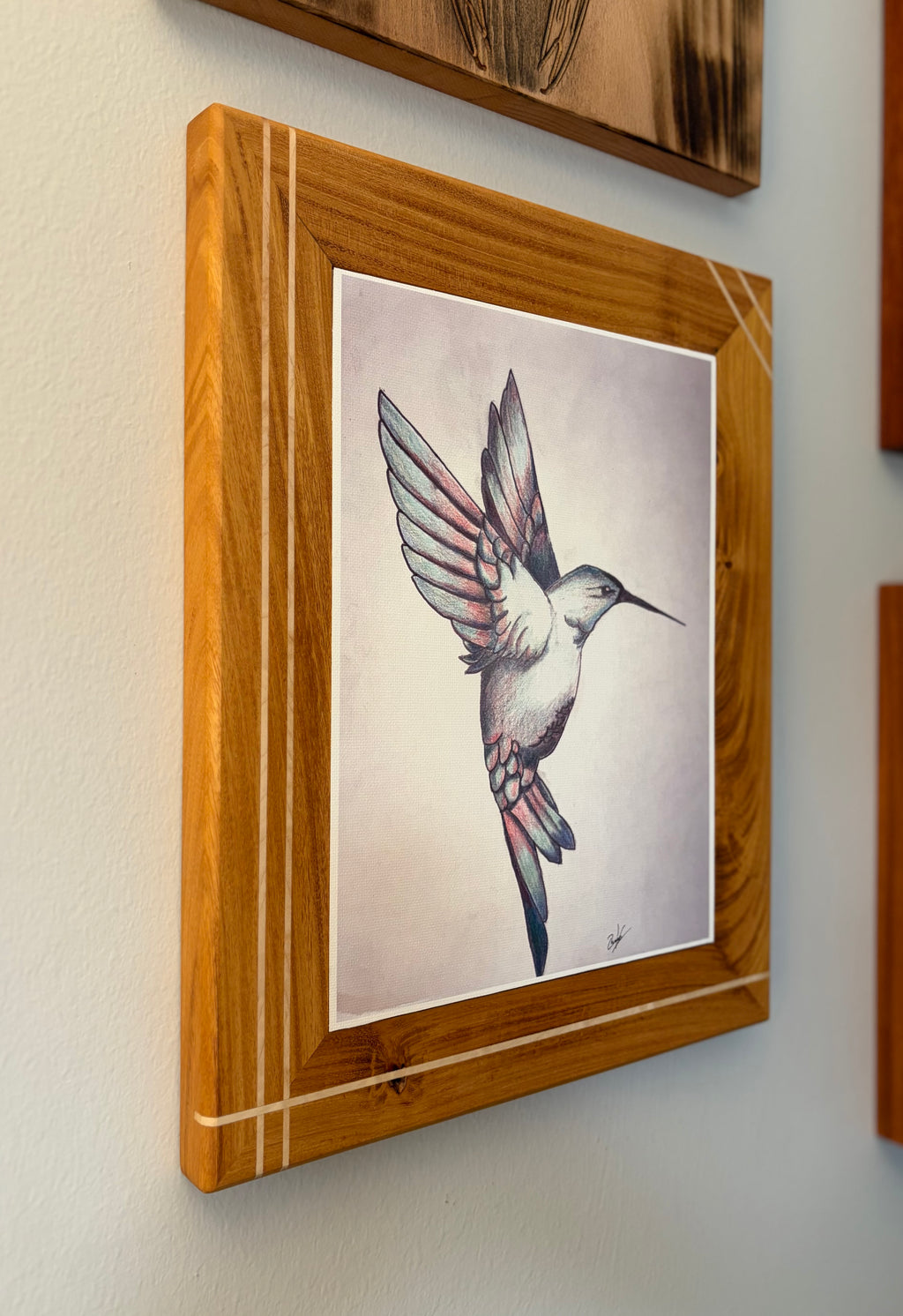 Custom Framed Hummingbird Canvas Print
