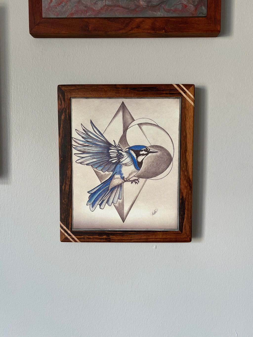 Custom Exotic Wood Framed Canvas Print