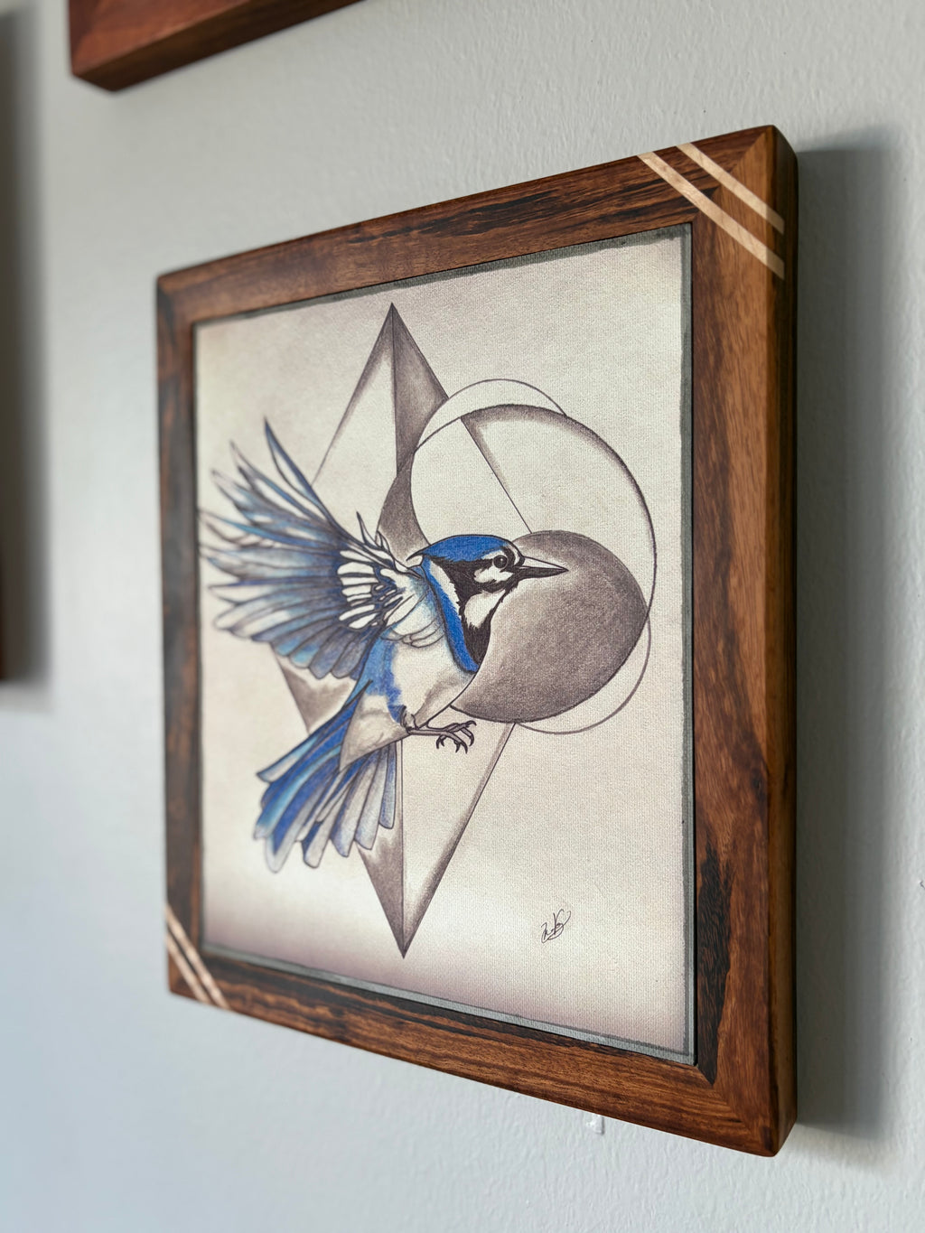 Custom Exotic Wood Framed Canvas Print