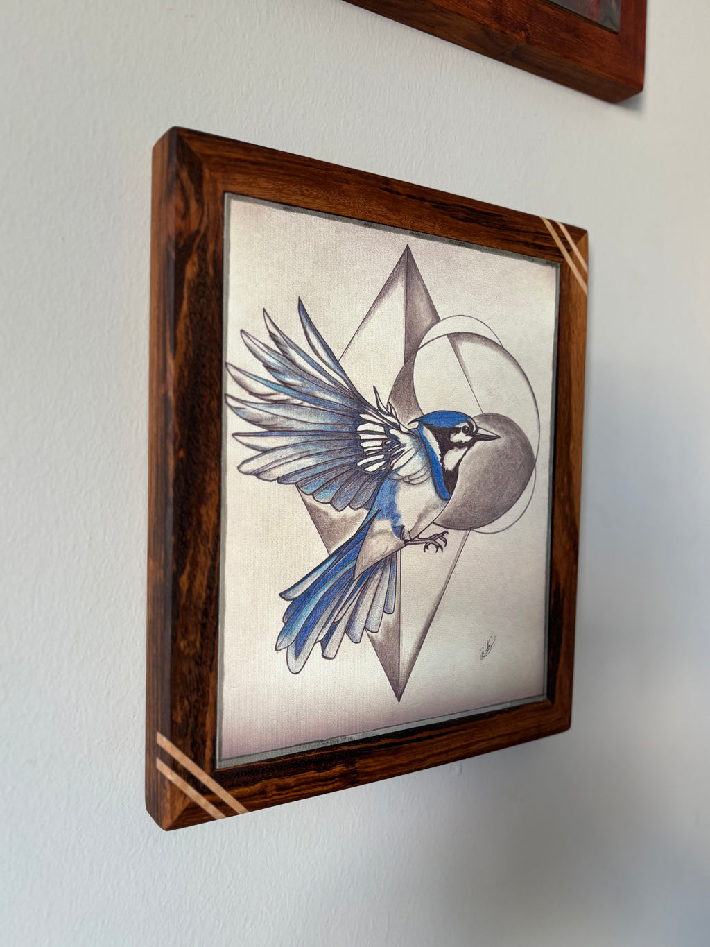 Custom Exotic Wood Framed Canvas Print