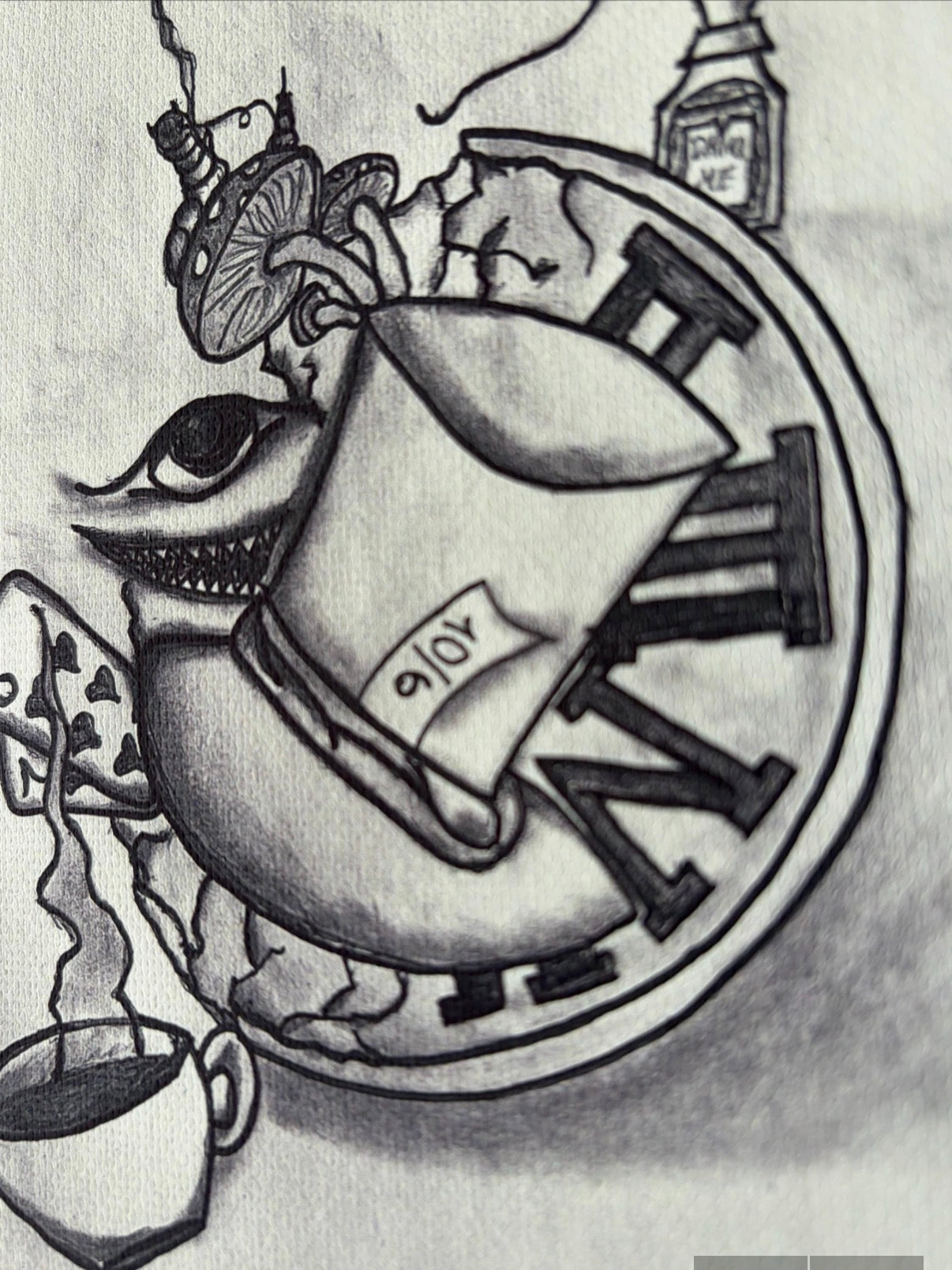 Alice In Wonderland Sketch Art Print