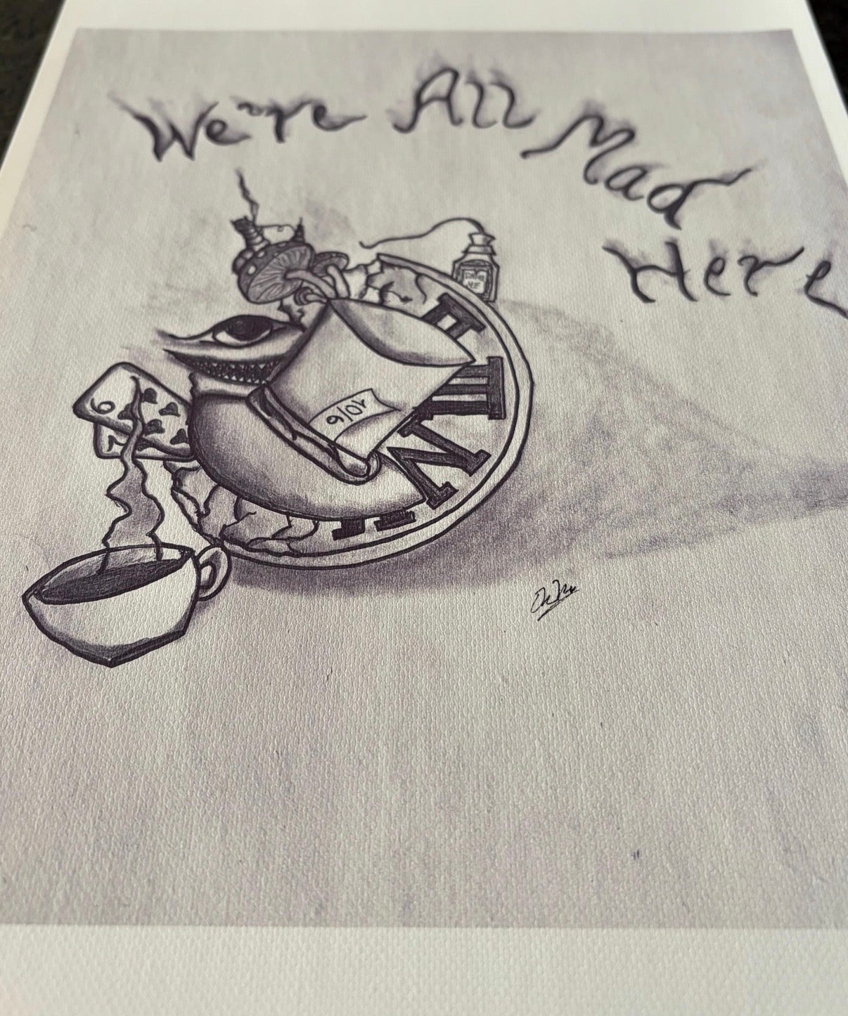 Alice In Wonderland Sketch Art Print